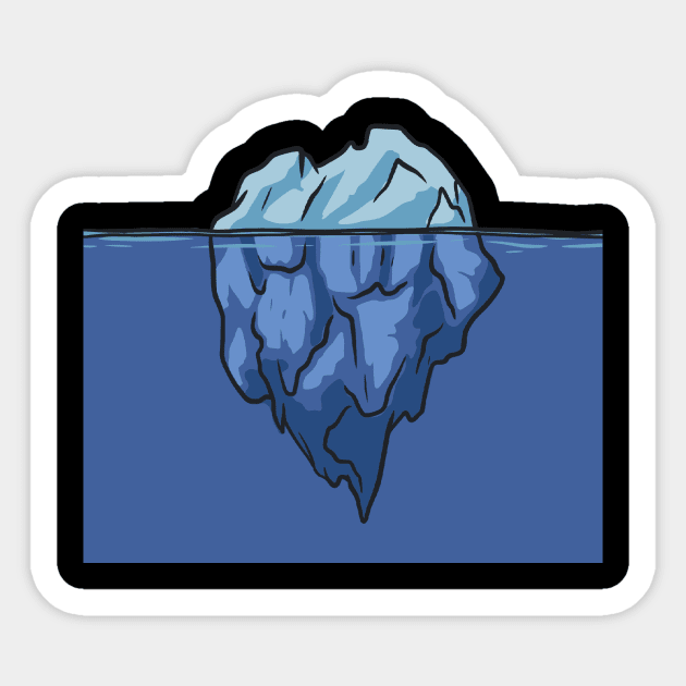 Iceberg - Icebergs Sticker by fromherotozero